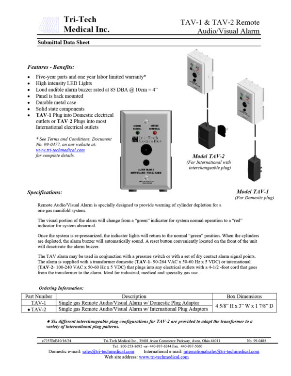 TAV‑1 Remote Audio/Visual Alarm - Image 2